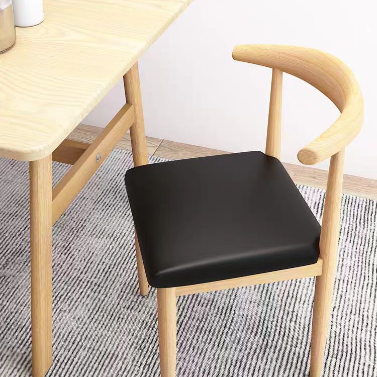 Silla de comedor, taburetes domésticos, mesa de comedor moderna y minimalista, silla de corn de hierro forjado, silla de recepción comercial, silla de oficina