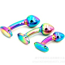 金属后庭肛塞SM情趣G点蘑菇头按摩棒成人用品外出佩戴跨境批发