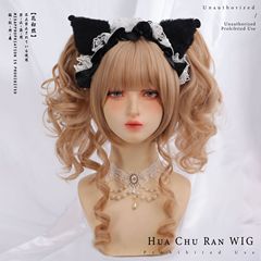 花初然かつら女Lolita波頭超ふわふわツインテール姫系少女y2kかつら