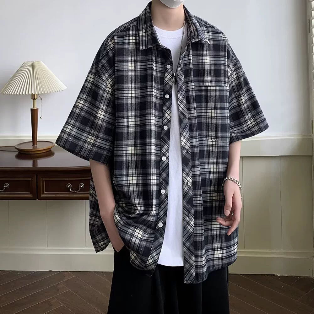 Японская ретро-рубашка, куртка,Oversize, американский стиль
