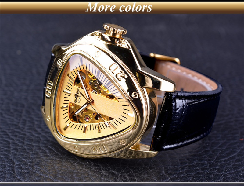 Men's Automatic Mechanical Watch With Triangular Dial And Case_voghion.com