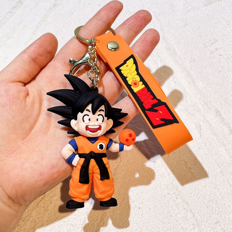 2024新しいドラゴンボールのキーホルダーのストラップのアニメの自動車のカバンは子供のプレゼントの漫画の孫悟空を飾ります。|undefined