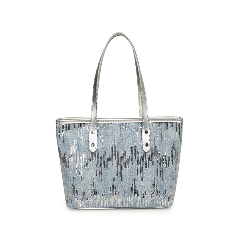 Nueva bolsa de mano, bolsa de mujer, bolsa de trabajo de gran capacidad, bolsa de viaje, bolsa de lona de mujer, bolsa de hombro de alta calidad, sequinilla
