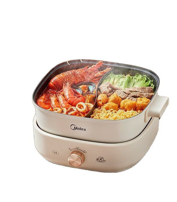 美的火锅专用锅多功能电火锅鸳鸯锅电煮锅MC-HGS303002|undefined