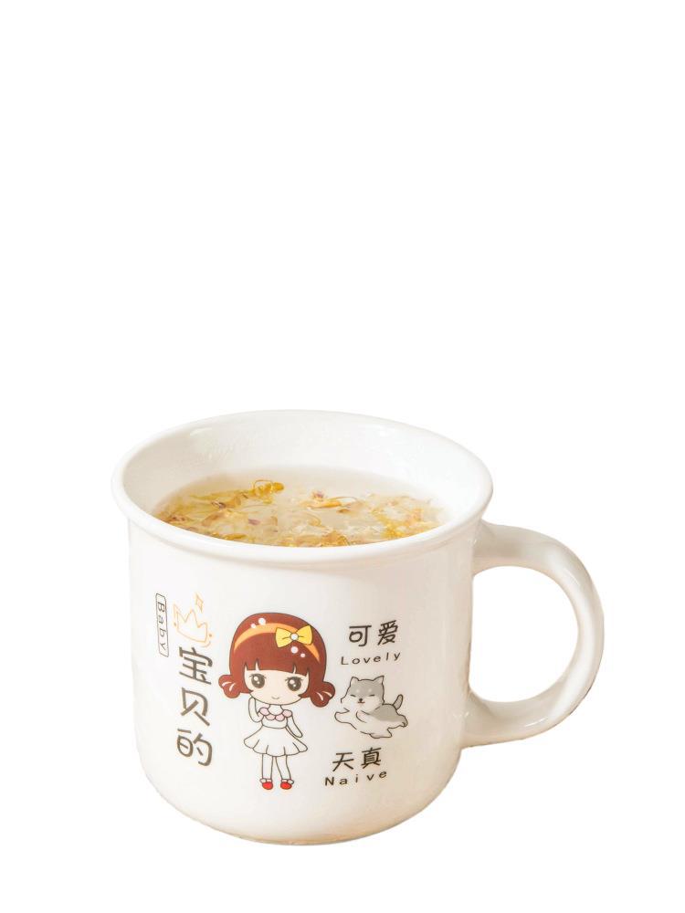 Padres-hijos encantadores tazas de cerámica familia café leche desayuno tazas de agua para niños regalos personalizados acompañantes