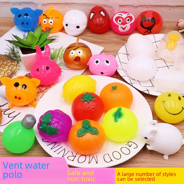 Vent Water Ball Wholesale Vent Pig Head Decompression Trick Vent Fruit Vent Ball Vent Toy Creative Gift