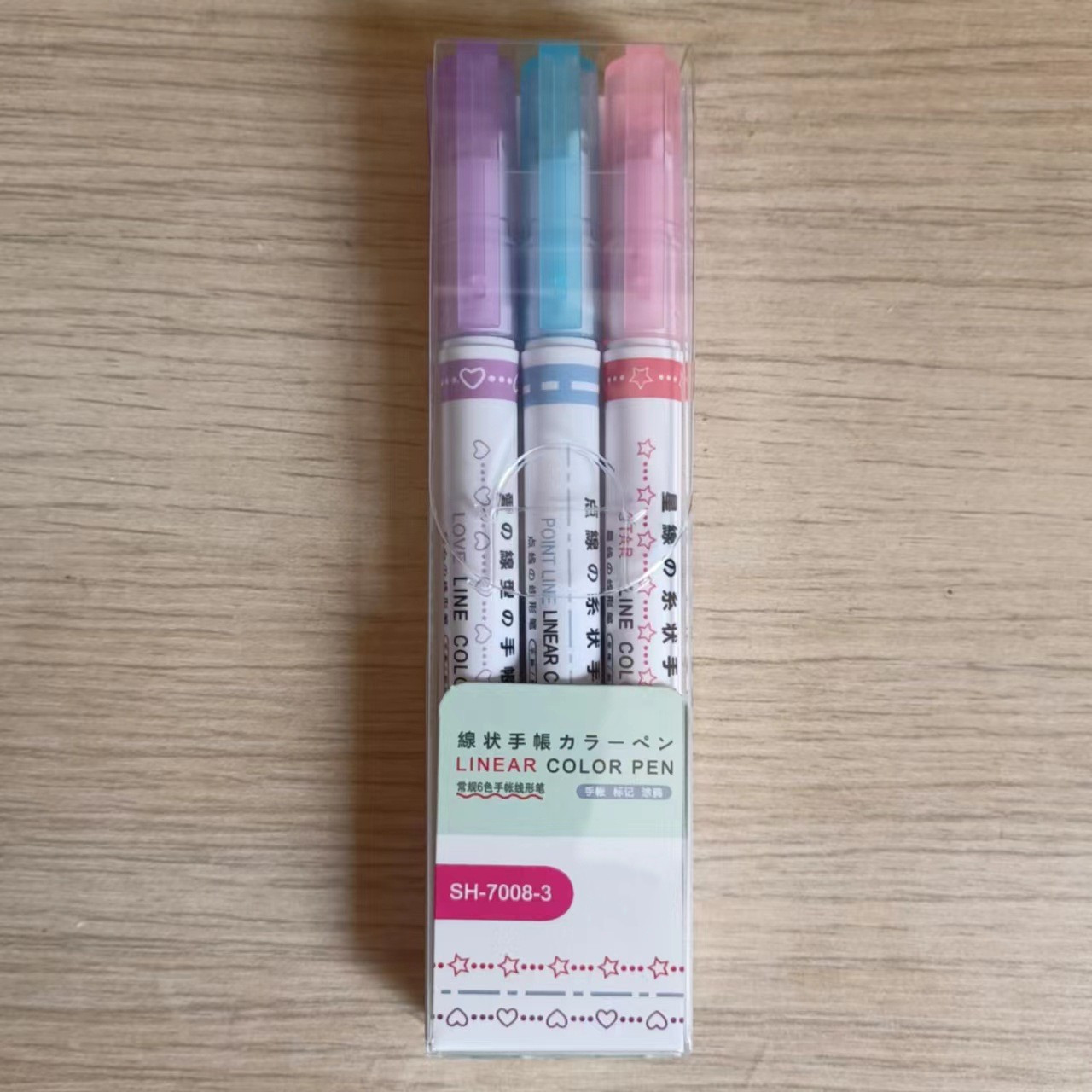 Amor Corazón/Estrella/línea de puntos 3 Pack tipo B