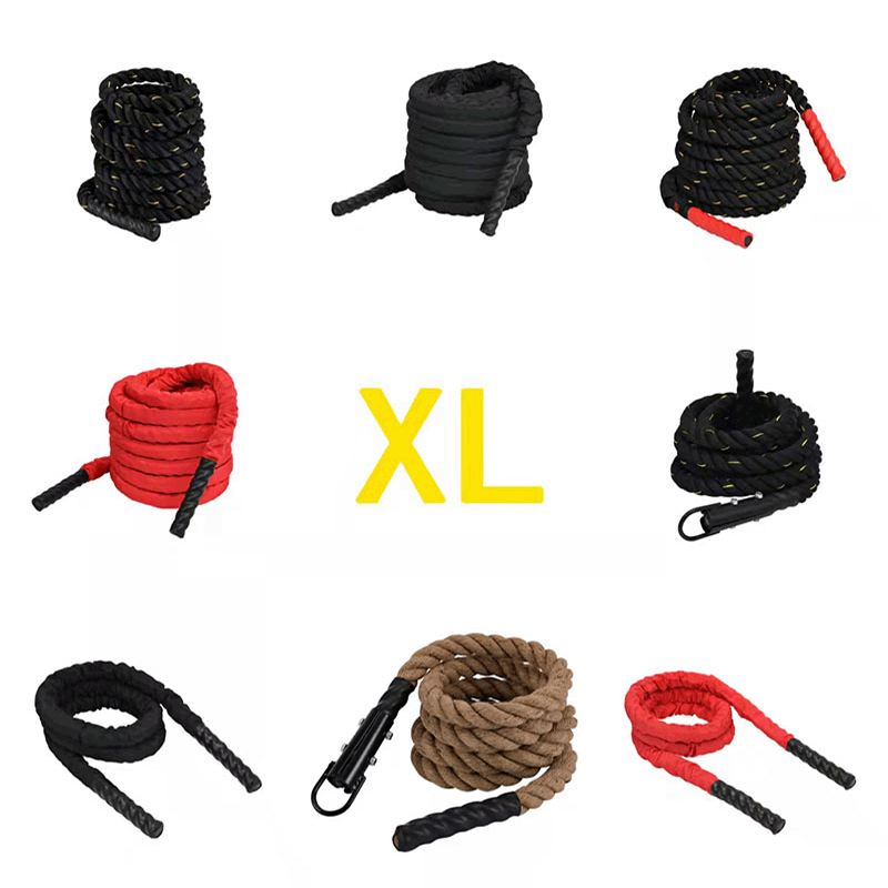工厂现货运动战绳甩大绳UFC体能臂力量训练器材绳MMA格斗绳健身绳