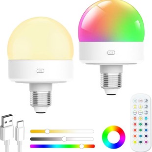 LED wireless ice hockey bulb magnetic magic color remote control timing dimming bedside led table lamp wall lamp atmosphere night light
