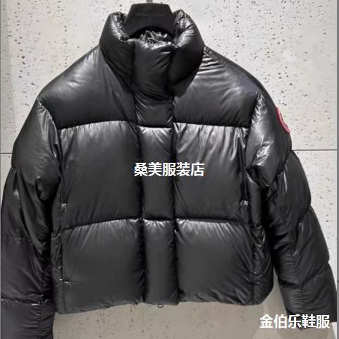 2023 새로운 큰 거위 다운 재킷 여성의 작은 빵 세트 퍼프 두꺼운 짧은 거위 다운 컬러 라벨 가을과 겨울 재킷