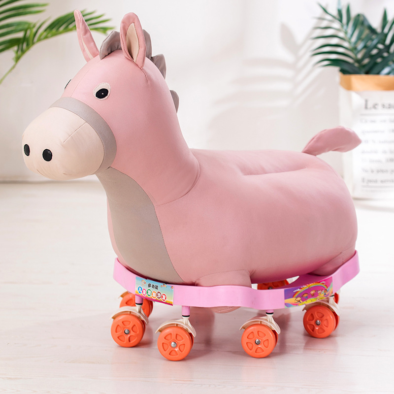 かわいい多機能動物プーリーソファー椅子子供赤ちゃんシートベンチ取り外し可能な技術布滑車玩具|undefined