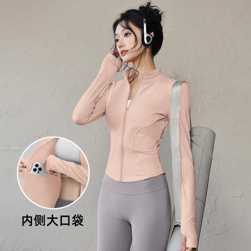 Быстросохнущая спортивная ветровка для зала, йога-одежда, комплект, облегающий, для бега