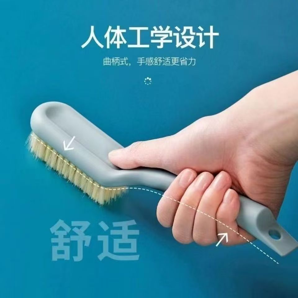 plastic universal shoe brush for home use soft-bristled
