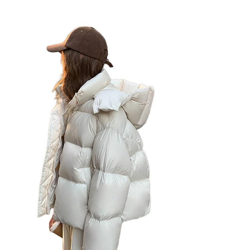 羽绒棉服女短款2025美拉德加厚棉衣外套宽松面包服冬季小个子棉袄|undefined