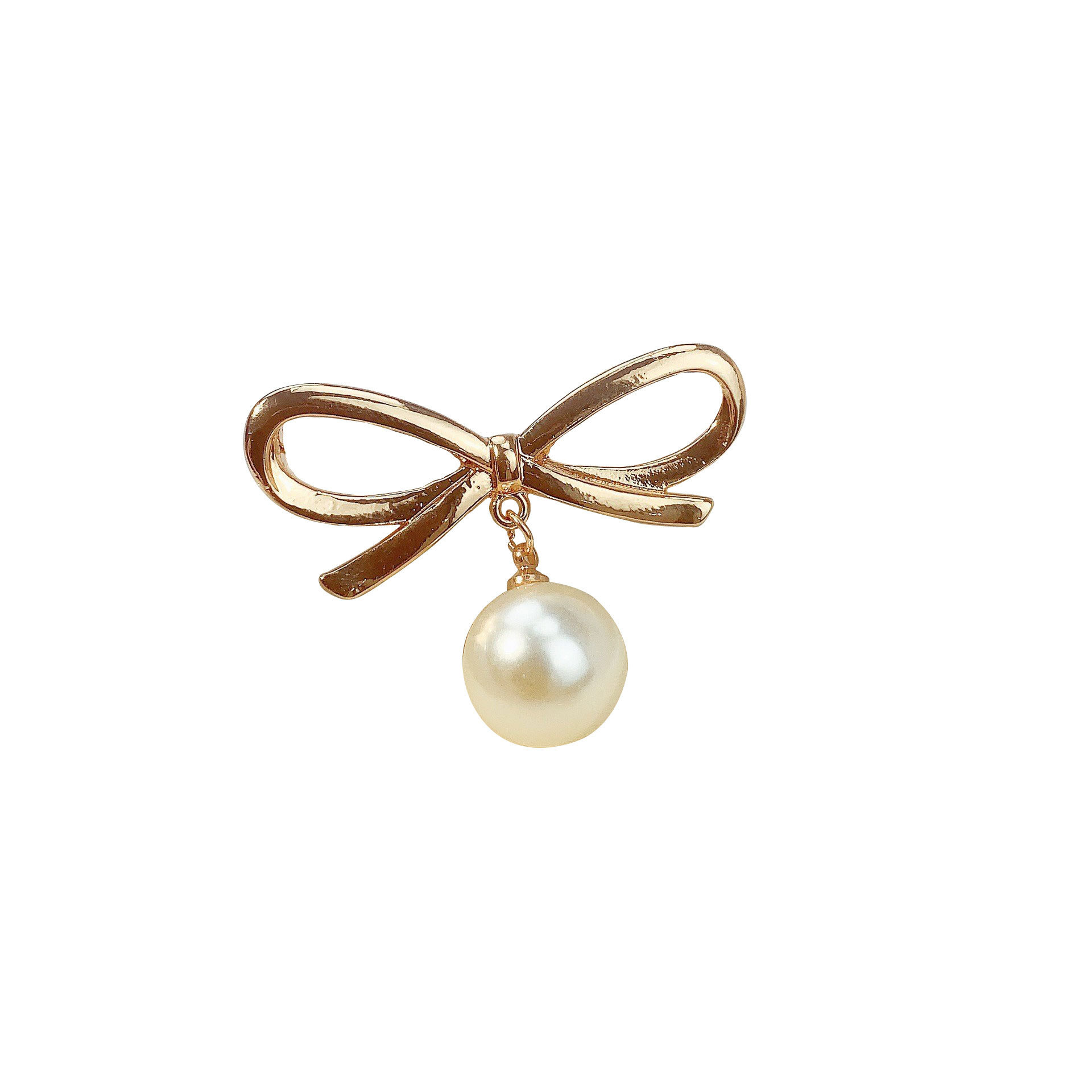 Perla arco collar anti-exposición broche de las mujeres todo-fósforo suéter de la capa ramillete pin ropa fija