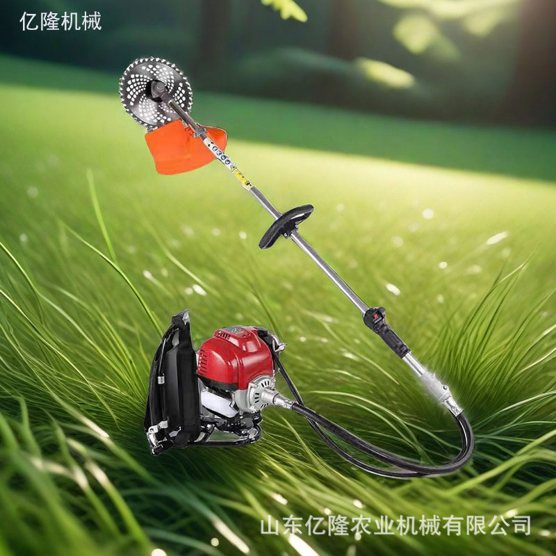 背负式四冲程除草机 汽油侧挂式割割灌机 手推式草坪修剪机