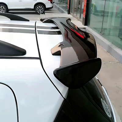 Fixed wind wing rear wing modification non-perforated carbon
