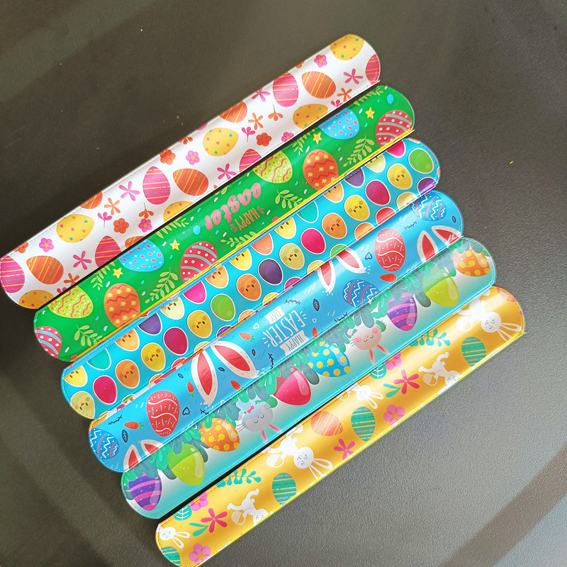 Amazon Easter series tort snapbraceletPVC Pat circle Bracelet Pops circle Bracelet