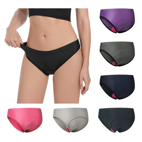 In stock women's cycling sports underwear 3D thickened silicone cushion triangle underwear lightweight quick-drying bicycle underwear