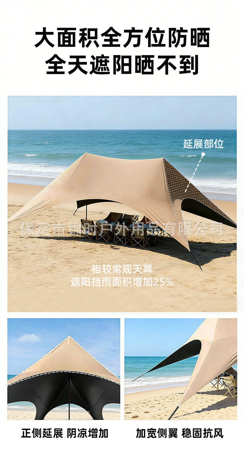 Four-Season Large-Size Portable Dome Tent for Outdoor Sun Protection, Thickened Camping and Picnic Large Tent