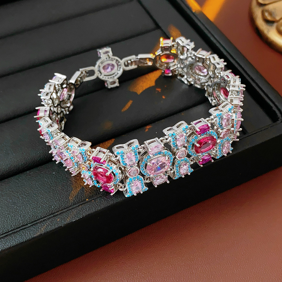Medieval vintage zircon conjunto de geometría retrógrado sofisticado versátil cortesano estilo de hebilla joyería de nicho de alta calidad