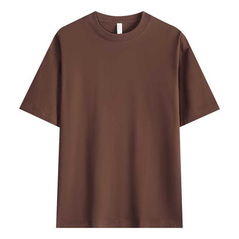 230g コーマ糸使用のタイトなセリオ紡績Tシャツ、無地、通気性があり快適で型崩れしない、メンズ用ラウンドネック半袖インナーシャツ|undefined