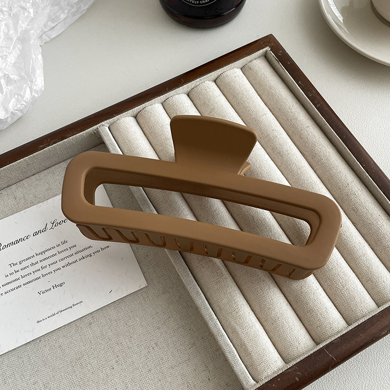 Clip de pelo de gran tamaño esmerilado simple Cabeza trasera updo horquilla de alto grado tiburón clip horquilla tocado al por mayor