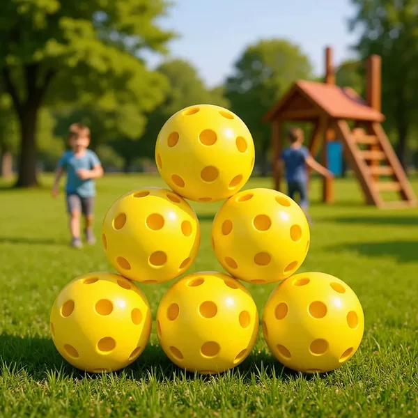 Pickleball 2640 Perforated Ball Indoor and Outdoor Badminton School Training and Competition Ball 26 Holes Pickleball