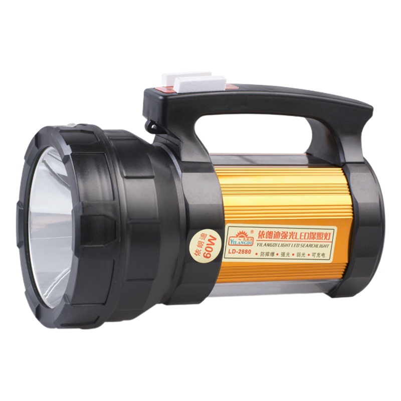 Elandi 2880 high power super light LED rechargeable Searchlight outdoor portable patrol light