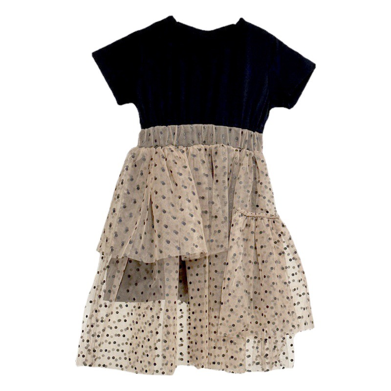 Vestido de verano para niñas 2024, nuevo estilo de verano, vestido de princesa de alta gama, falda tutú elegante para bebé