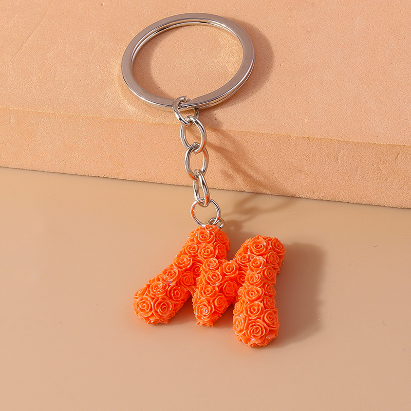 Street Occasion Resin Material 1 Piece Simple Style Letter Resin Bag Pendant Keychain