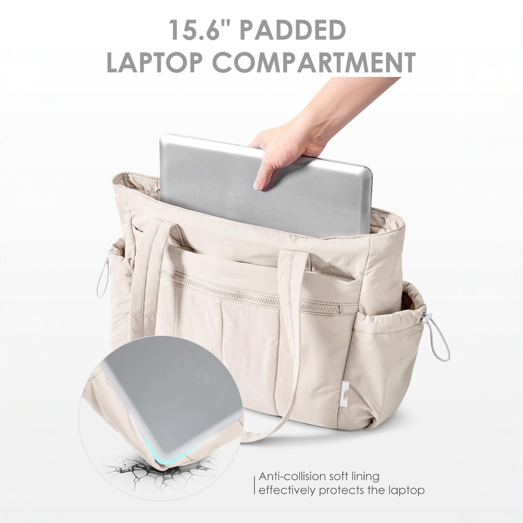 Amazon nuevo bolso de mano de damas bolso de viaje portátil ligero bolso de hombro acolchido bolso de mano casual