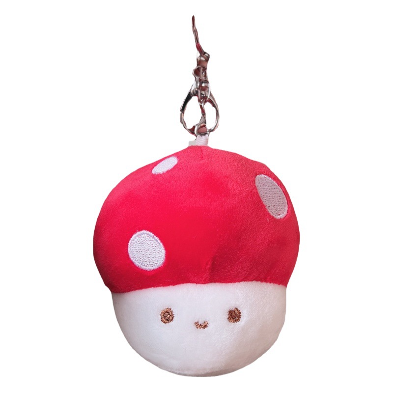 Muñeco de peluche con llavero de seta para celebración de bodas, regalo de bolsa ciega.