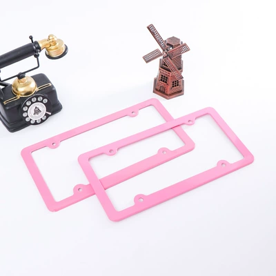Cross-Border Us Standard Pink License plate holder/license plate holder