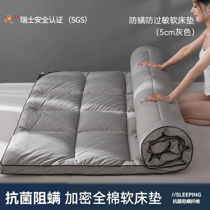 Antibacteriano todo algodón tatami cama colchón otoño invierno engrosado colchón cubierta de dormitorio de estudiantes cama suave cama baja