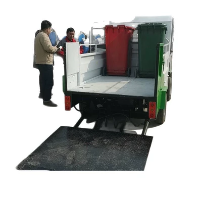 with hanging bins, Elektrik zibil maşınları