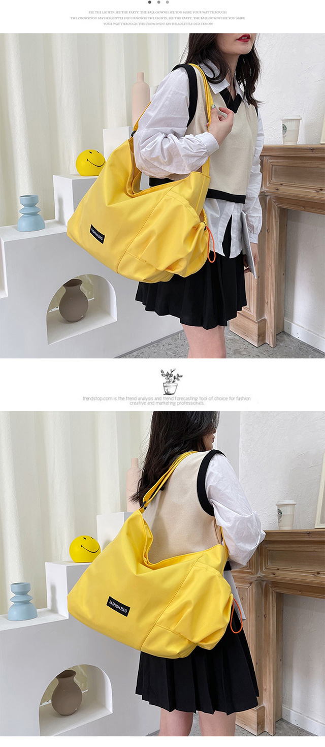 Korean-style canvas bag crossbody bag, women's backpack, simple and versatile, new trendy class bag, large-capacity student single-shoulder crossbody bag undefined
