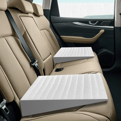 Vehicle-mounted inflatable bed — Car Travel Bed, Suv Back - 2-special-filling-pads-for-car-beds-pure-white-thickened-elastic-sponge