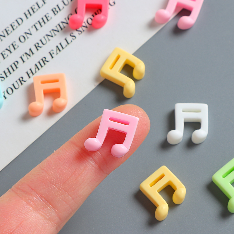 Colorful Musical Note Resin Accessories DIY Handmade Cream Glue Mobile Phone Case Hole Shoe Buckle Hairpin Jewelry Material Colorful Musical Note Resin Accessories DIY Handmade Cream Glue Mobile Phone Case Hole Shoe Buckle Hairpin Jewelry Material