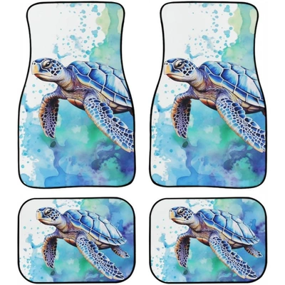 Avtomobil döşəmə paspasları — decorative floor mats 4-piece set - 1-129-pattern-13-3344cmtwo-piece-set