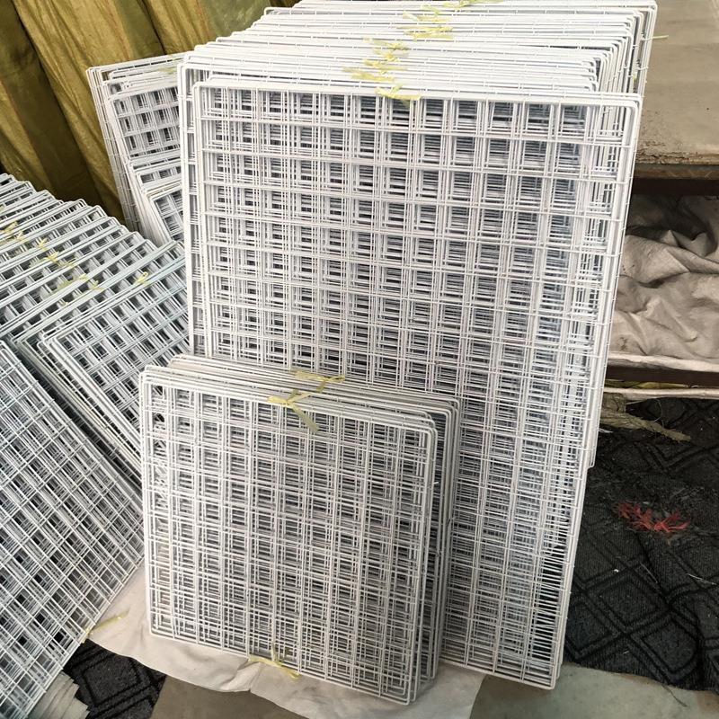 白色网格片定 铁钢丝片网片铁网铁丝车间隔离网片不锈钢网铁丝网