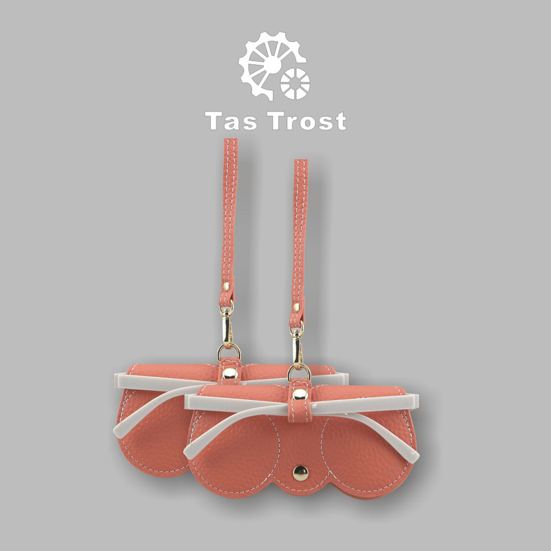 Sunglasses Bag Portable Genuine Leather Glasses Case Protective Cover Women's Glasses Clip Ins Glasses Bag Mickey Sunglasses