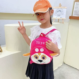 宝宝儿童毛绒书包双肩背包幼儿园早教小书包狗狗公仔卡通动漫可爱