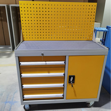 定制重型工具车汽修工厂加厚工位车钢制移动工具柜多功能带刹车