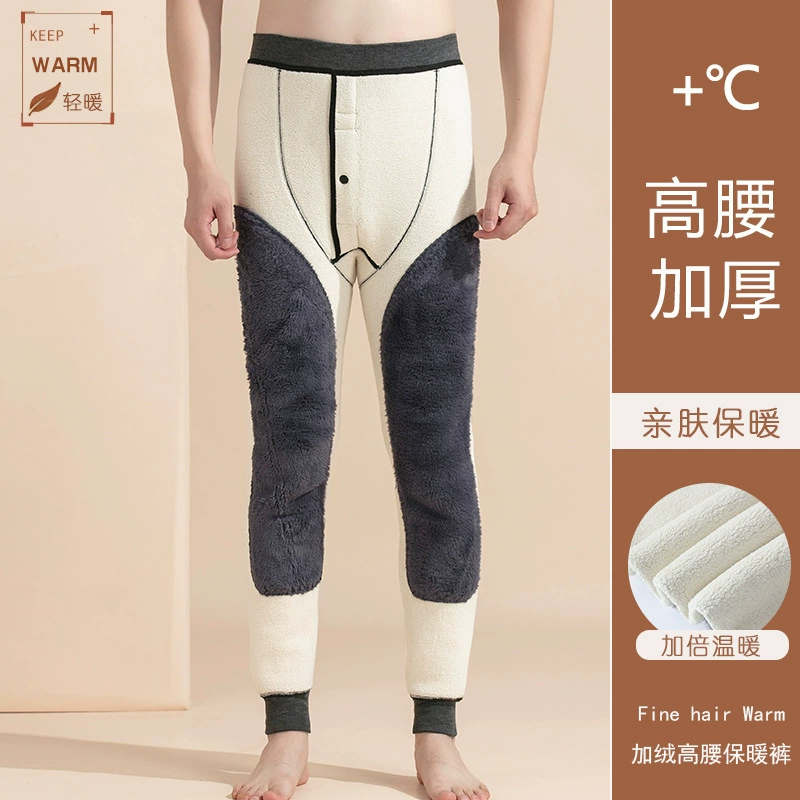 Мужские теплые брюки плюс бархатные хлопчатобумажные брюки большого размера
