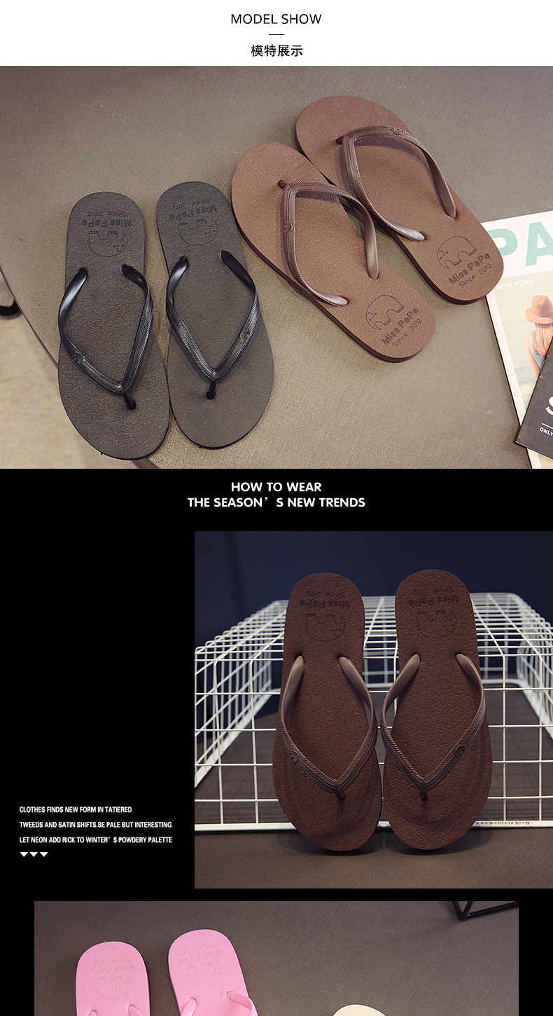 Women's Trendy Flat Flip-flops For Beach Summer Casual Wear_voghion.com