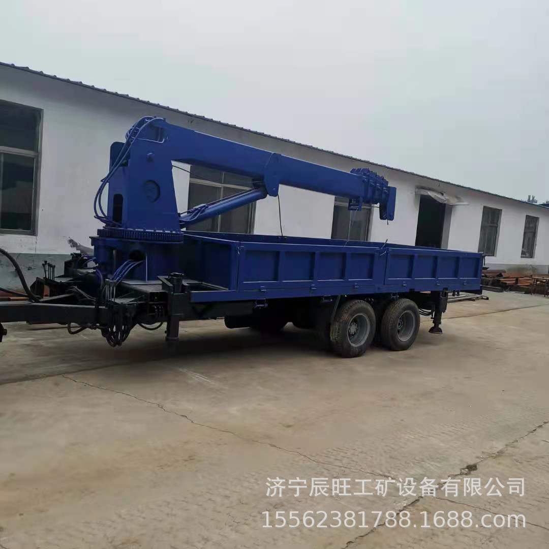 厂销售自制平板吊 后双桥拖拉机随车吊 现货拖拉机平板吊