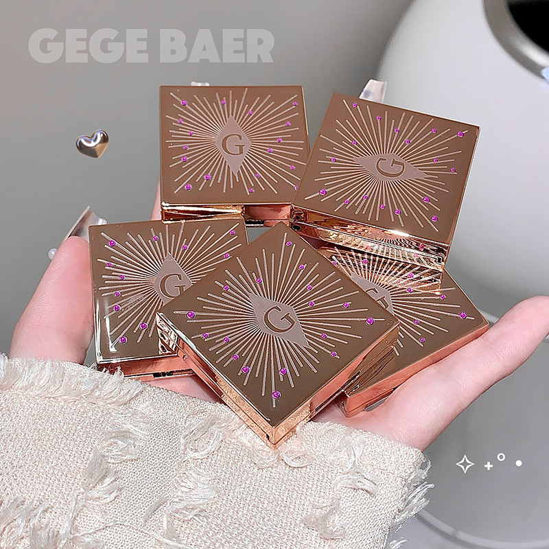Gege bear gema brillante sombra de ojos monocromática parpadeante fino maquillaje nacarado sombra de ojos coreana maquillaje transfronterizo al por mayor image 4