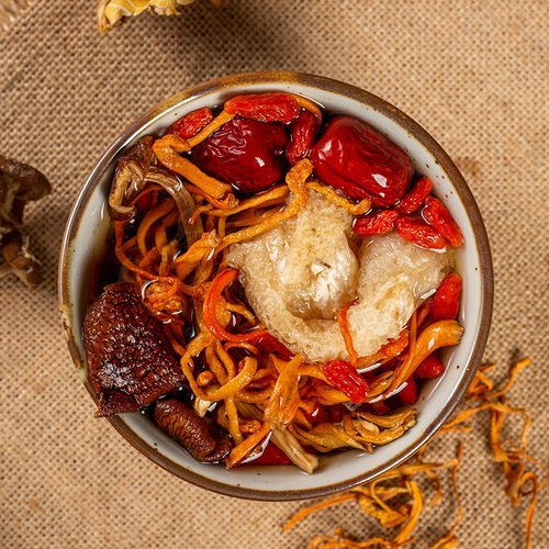 Colorful Mushroom Soup Pack with Huaili Fast Live Streaming Version, Distributing Yunnan Specialty Mushroom Soup with Bamboo Fungus Dried Goods