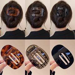 頭を痛めないアワビクリップ、高級感のある2025年新作ヘアクリップ、アヒル口クリップ、後頭部フラット横クリップヘアピン